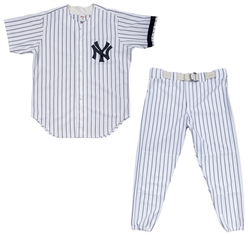 1996 Tom Tresh Game Worn New York Yankees Old Timers Day Uniform - Jersey and Pants